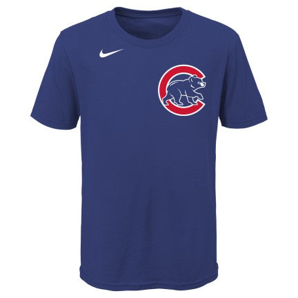 Youth Chicago Cubs Javier Baez Nike Royal Name & Number T-Shirt