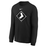 Youth Chicago White Sox Nike Black Alternate Logo Long Sleeve T-Shirt - Pro Jersey Sports