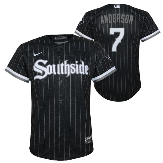 Toddler Tim Anderson Chicago White Sox Nike Black City Connect Replica Jersey