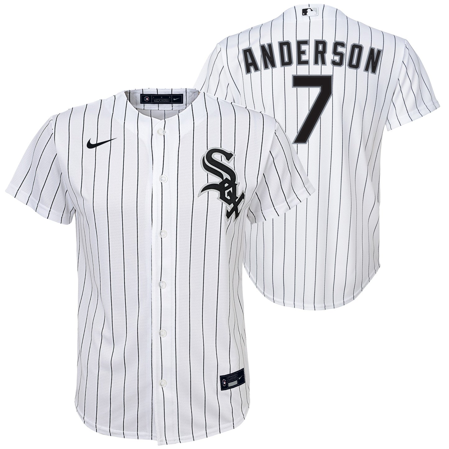 Tim Anderson Chicago White Sox Nike White Home Child Replica Team Jersey