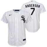 Tim Anderson Chicago White Sox Nike White Home Child Replica Team Jersey - Pro Jersey Sports