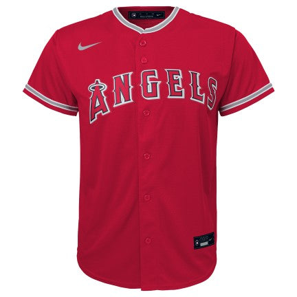 NIKE Youth Mike Trout Los Angeles Angels Red Alternate Replica Jersey