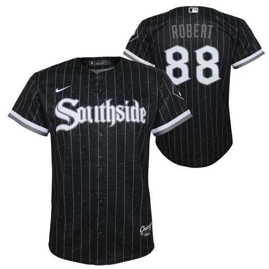 Child Luis Robert Chicago White Sox Nike Black City Connect Replica Jersey