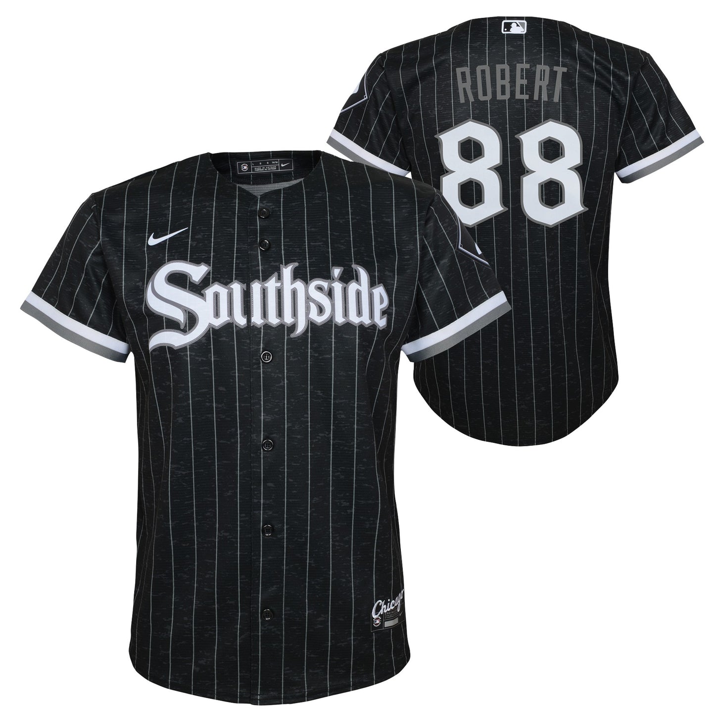 Toddler Luis Robert Chicago White Sox Nike Black City Connect Replica Jersey