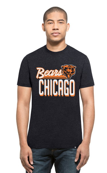Men's Chicago Bears NFL Retro Script Regional Club Tee By ’47 Brand