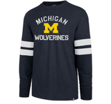 Men's Michigan Wolverines Club Scramble Long Sleeve Tee By ’47 Brand - Pro Jersey Sports
