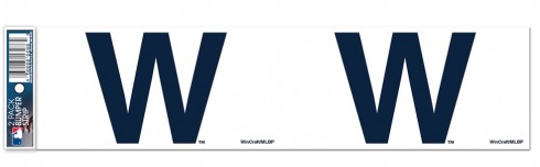 Pack of 2 Chicago Cubs “W” Bumper Strips By Wincraft
