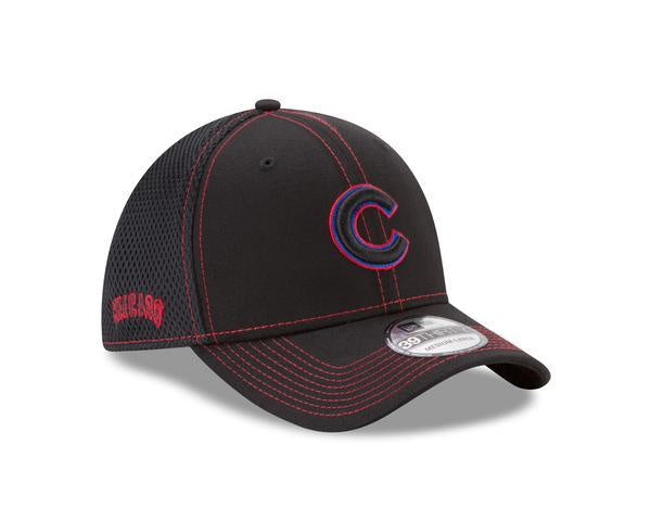 Chicago Cubs Shock Stitch Neo 39THIRTY Flex Fit Hat By New Era