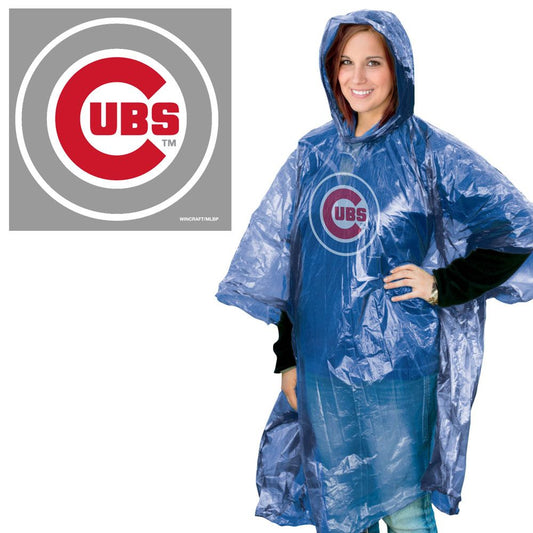 Chicago Cubs Wincraft Adult Rain Poncho