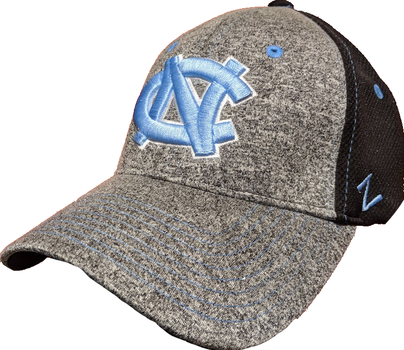 North Carolina Tar Heels NCAA Zephyr Graphite Two Tone Stretch Fit Hat