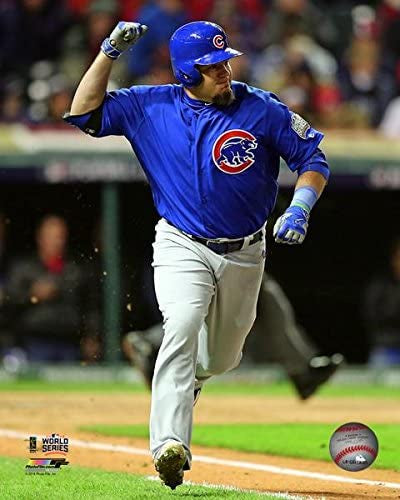 Kyle Schwarber RBI Single Game 2 of the 2016 World Series - Chicago Cubs MLB 8x10 Photo
