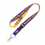 LSU Tigers Double Sided Lanyard With Detachable Buckle By Wincraft - Pro Jersey Sports
