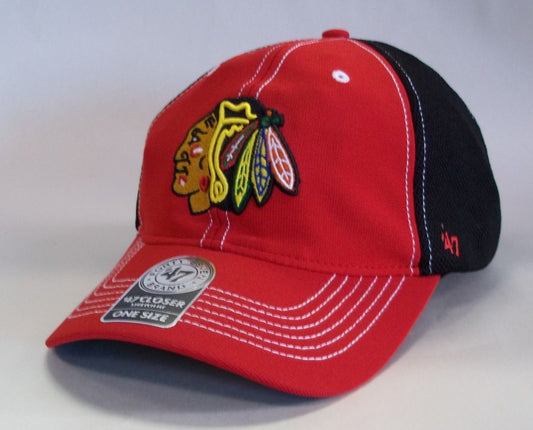 Chicago Blackhawks '47 NHL Brand Game Time Reversal Stretch Fit Hat