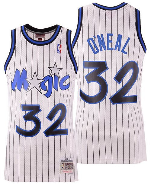 Men’s Shaquille O’Neal Orlando Magic 1993-94 White Swingman Replica Jersey By Mitchell & Ness