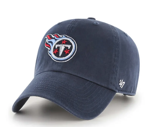 Tennessee Titans Navy Clean Up Adjustable Hat By 47 Brand