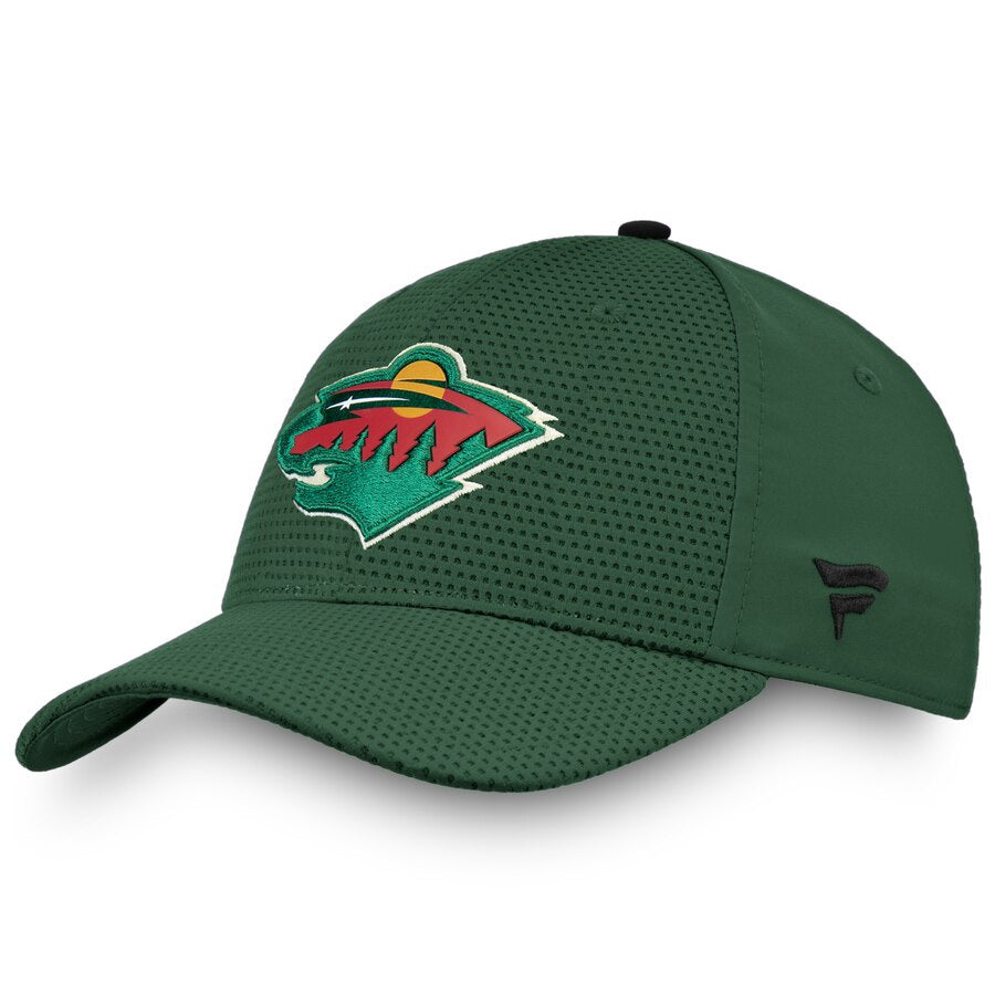 Men's Minnesota Wild Fanatics Branded Green Authentic Pro Rinkside Flex Hat