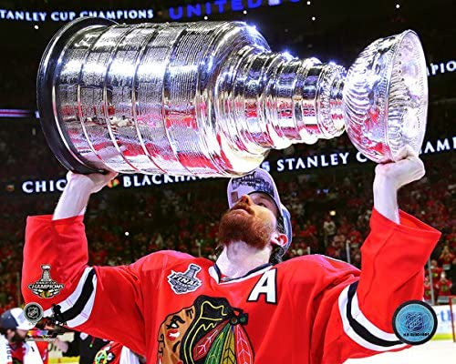 Duncan Keith with the Stanley Cup Game 6 of the 2015 Stanley Cup Finals (Size: 8" x 10")