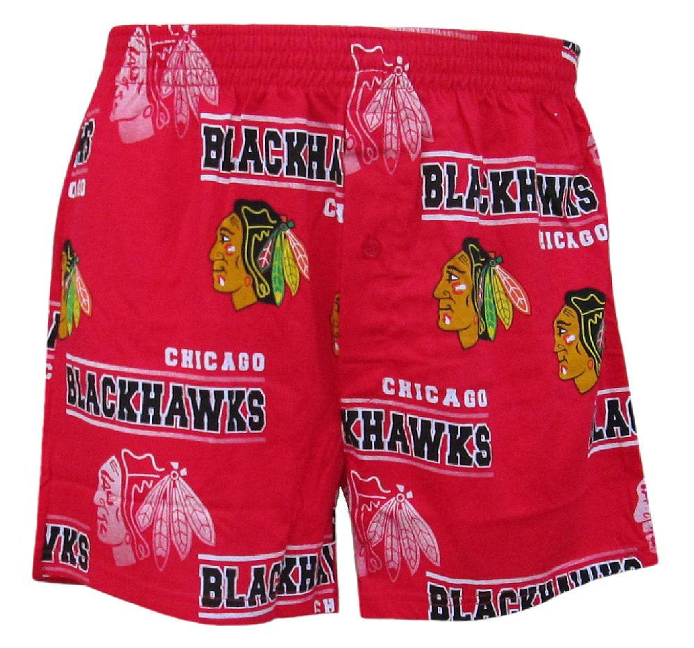 Chicago Blackhawks Mens Red Fusion Boxer Shorts by Concepts Sports