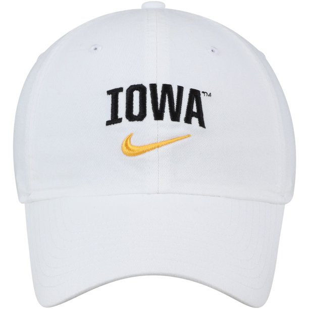 Nike Iowa Hawkeyes Heritage 86 Arch Adjustable Performance Hat-White