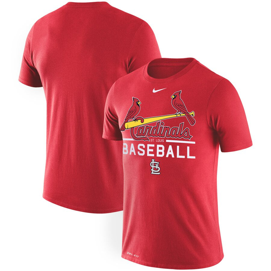 St. Louis Cardinals Nike Practice Performance T-Shirt - Red