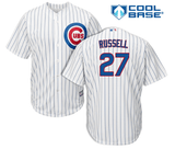 Chicago Cubs Addison Russell Youth Screen Print Home Replica Jersey - Pro Jersey Sports
