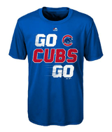 Youth MLB Chicago Cubs Majestic Royal Double Header Cool Base T-Shirt - Pro Jersey Sports
