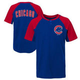 Youth Chicago Cubs MLB At The Plate Short Sleeve Henley Tee - Pro Jersey Sports
