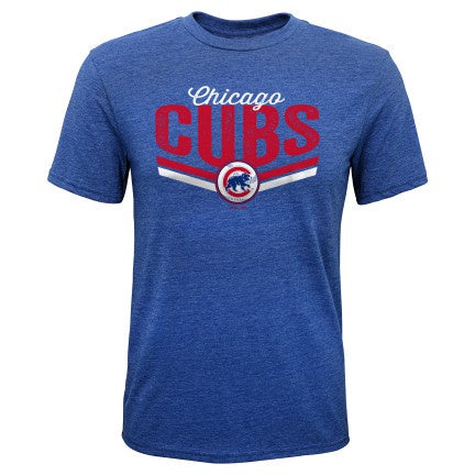 Youth Chicago Cubs Short Stop Tri-Blend Tee
