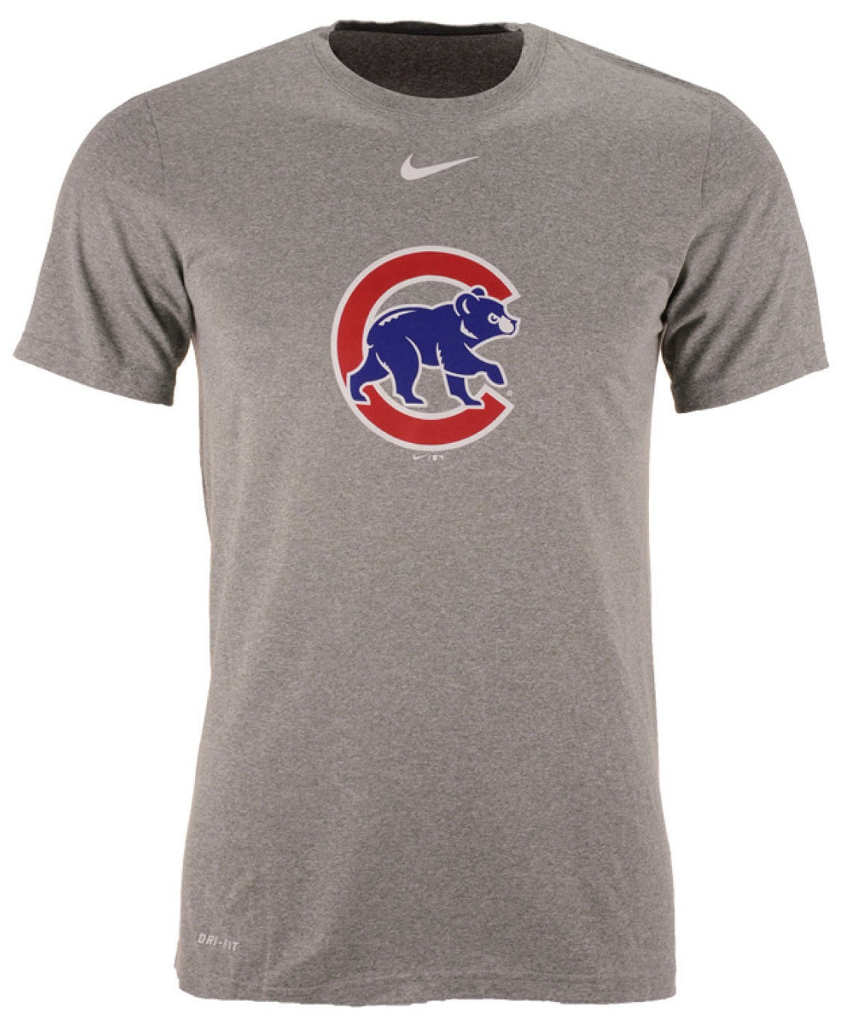 Chicago Cubs Nike Legend Batting Practice Primary Logo Performance T-Shirt – Gray