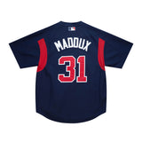 Men's Atlanta Braves Greg Maddux 2003 Mitchell & Ness Navy Cooperstown Batting Practice Jersey - Pro Jersey Sports