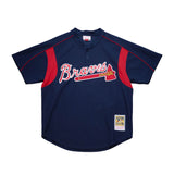 Men's Atlanta Braves John Smoltz 2003 Mitchell & Ness Navy Cooperstown Batting Practice Jersey - Pro Jersey Sports