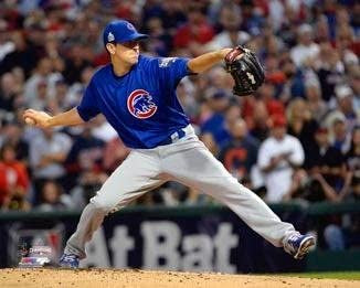 Kyle Hendricks Chicago Cubs 2016 World Series Game 7 Action Photo (Size: 8X10)