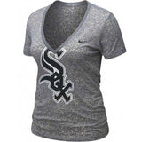 Chicago White Sox Women's Nike Gray MLB Burnout T-Shirt - Pro Jersey Sports