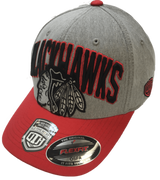 Men's NHL Chicago Blackhawks Chopper Old Time Hockey Structured Baseball Flexfit Hat - Pro Jersey Sports