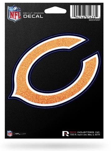 Chicago Bears Medium Bling Die-Cut Decal - Pro Jersey Sports