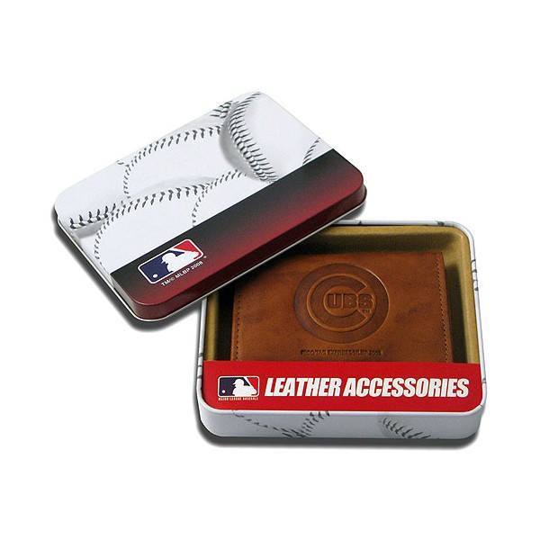 Chicago Cubs Embossed Leather Trifold Wallet by Rico - Pro Jersey Sports - 2