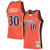 Men's Mitchell & Ness Stephen Curry Orange Golden State Warriors 2009-2010 Hardwood Classics Swingman Jersey - Pro Jersey Sports