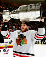 Patrick Kane Chicago Blackhawks 2013 Stanley Cup Champions Raising Of The Cup Photo - Pro Jersey Sports