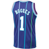 Youth Charlotte Hornets Muggsy Bogues Mitchell & Ness Purple 1994-95 Hardwood Classics Swingman Jersey - Pro Jersey Sports