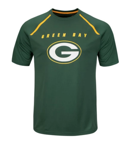 Mens Fanfare Green Bay Packers VIII Short Sleeve Crew Neck Tee - Pro Jersey Sports