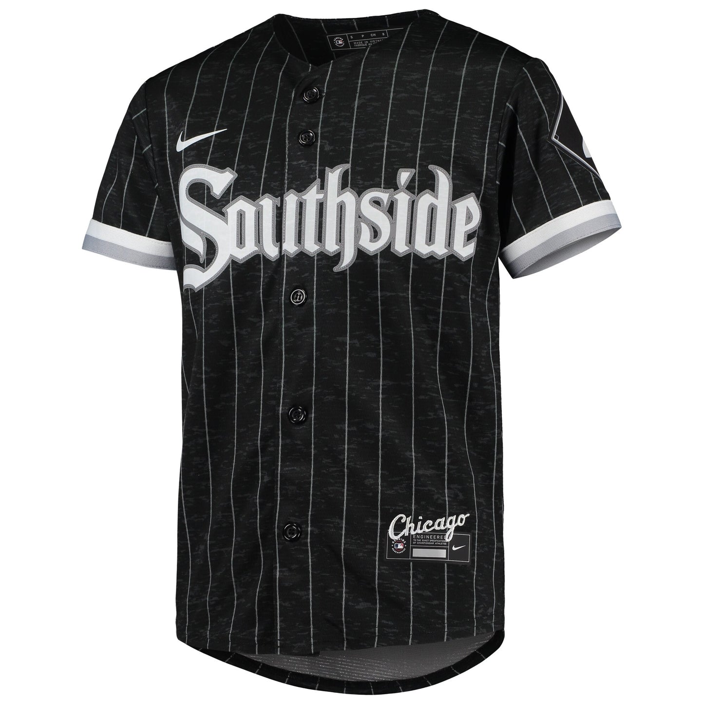 Youth Chicago White Sox Luis Robert Nike Black/Anthracite City Connect Replica Player Jersey