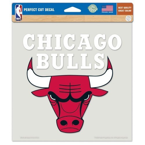 CHICAGO BULLS Perfect Cut Color Decal 8" x 8" - Pro Jersey Sports