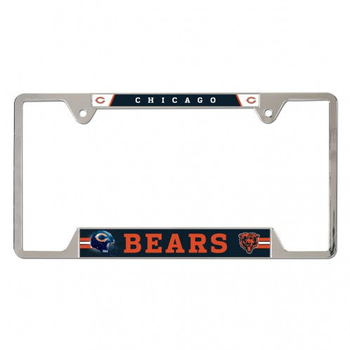 Chicago Bears Chrome License Plate Frame By Wincraft