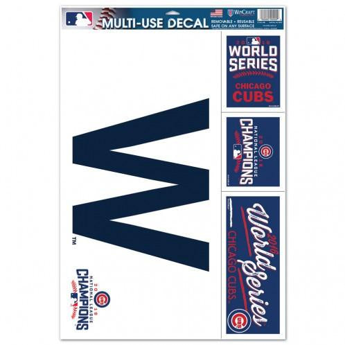 Officially Licensed MLB Chicago Cubs 2016 World Series Champions Multi-Use Decal Sheet