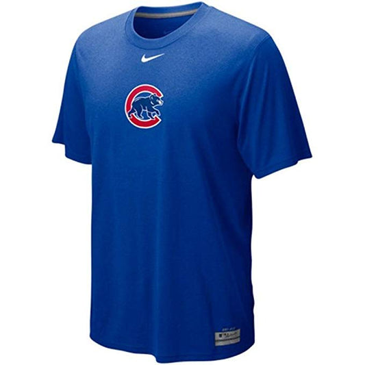NIKE Chicago Cubs Royal Blue Dri-FIT Logo Legend Performance T-shirt