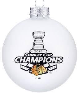 2015 Chicago Blackhawks Stanley Cup Champions Christmas Ornament