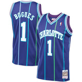 Youth Charlotte Hornets Muggsy Bogues Mitchell & Ness Purple 1994-95 Hardwood Classics Swingman Jersey - Pro Jersey Sports