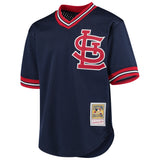 Men's Mitchell & Ness Ozzie Smith St. Louis Cardinals 1994 Navy Batting Practice Cooperstown Jersey - Pro Jersey Sports