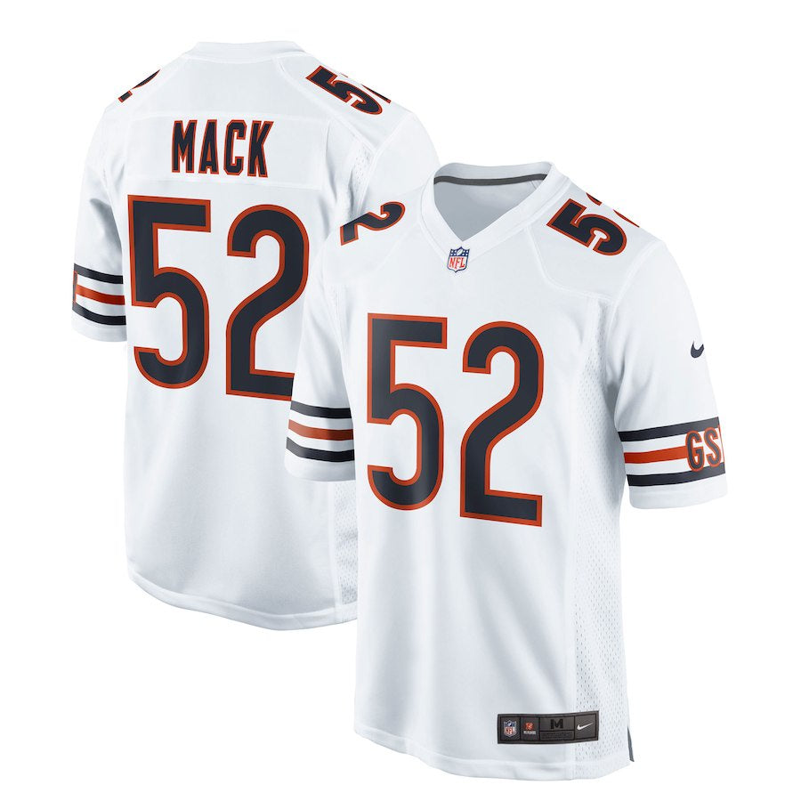 Men's Nike Khalil Mack White Chicago Bears Game Jersey