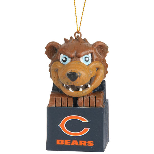 Chicago Bears Block Mascot Ornament